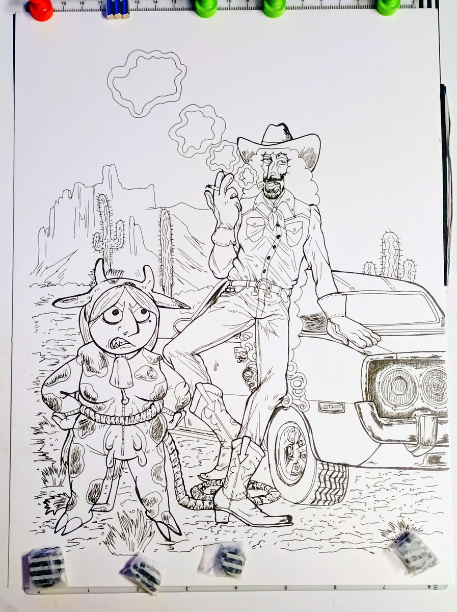 sheepshekets's tweet photo. Inks are done for this bumper page https://t.co/IvL9AUkNNK
