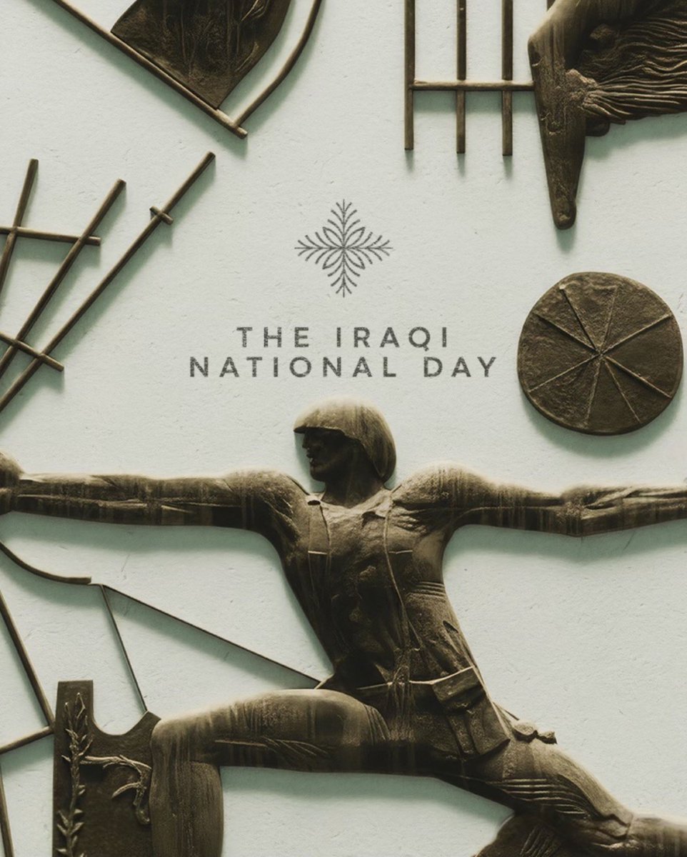 IRAQPOTAMIA's tweet photo. In honor of the 94th Iraqi national day 🇮🇶 

بمناسبة اليوم الوطني العراقي الرابع والتسعين
بە بۆنەی ڕۆژی نەتەوەیی عێراقی ٩٤ەم
ܠܐܘܩܪܐ ܕܝܘܡܐ ܐܘܡܬܢܝܐ ܕܥܝܪܐܩ ܕܬܫܥܝܢ ܘܐܪܒܥܐ
94-nji Yrak Milli Gününiň hormatyna
Ի պատիվ Իրաքի 94-րդ Ազգային օրվա https://t.co/GvvErWQnIq