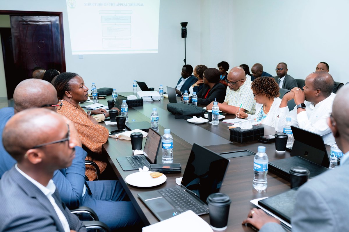 RefugeeAppealRw's tweet photo. This Friday, 2 October 2026, the Appeal Tribunal convened Government institutions, UNHCR, civil society and legal aid partners to strengthen coordination on refugee appeals, access to legal assistance, interpretation and communication,while preserving the Tribunal’s independence https://t.co/RyVJdryJJn