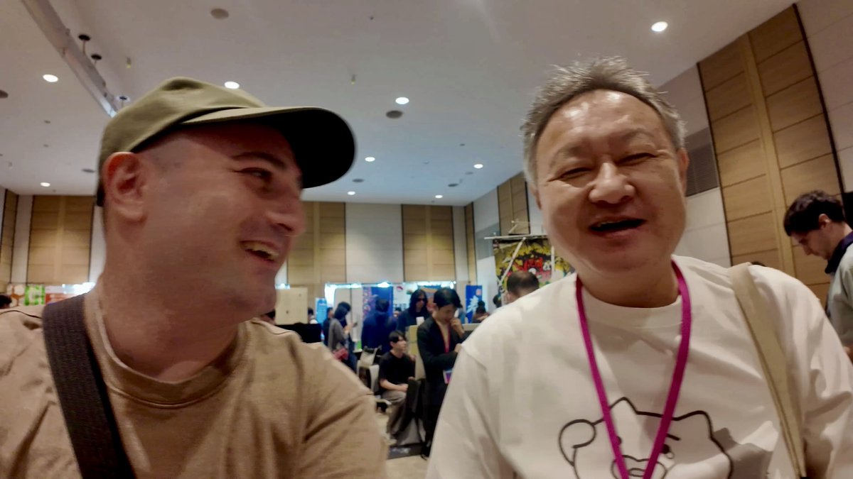 sktalksgames's tweet photo. It was an absolute honour to meet the legend himself, @yosp, at @OSAKA_IGS! A true gentleman who took the time to chat and answer my question. He also shared a tip for game developers on how to get their games on his radar, and you'll hear it in my next video.
#OIGS #OIGS2026 https://t.co/c3cTsdblho