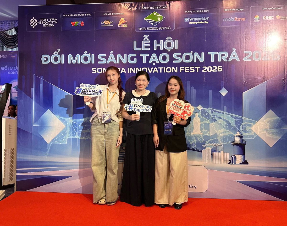 RIKAI_Tech's tweet photo. RIKAI GROUP、SON TRA INNOVATION FEST 2026に出展！
SIF 2026は、AI・テクノロジー・教育・イノベーションをテーマに、企業や専門家、コミュニティが集うイベントです。
RIKAI GROUPは会場で
🔹 RIKAI Technology
🔹 ALOO – Travel eSIM
🔹 RIKAI Global Exchange Hub（REH）
https://t.co/iRFV4ydfi1 https://t.co/sd6E0X6kM2