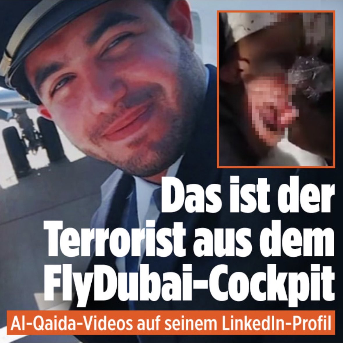 queru_lant's tweet photo. Das ist der muslimische Pilot Hamam al-Hammami, den uns die Medien als „Russen“ verkaufen wollten.

Al-Hammami wurde im Oman geboren. Seine Mutter ist Syrerin, sein Vater Omaner. Der "Copilot" war weder „Ukrainer“, noch hat der den Flugzeugabsturz verhindert. Der Inder Smit Machchhar war Flugkapitän, wurde von Al-Hammami mit einer Axt angegriffen und schwer verletzt.

Letztendlich überwältigten Passagiere den Terror-Piloten und verhinderten so den Absturz.

So sind die Fakten.