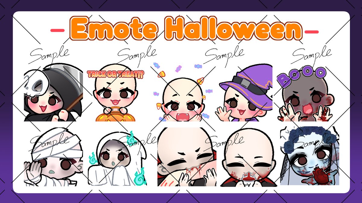 shirakoo_orcaa's tweet photo. 🎃Halloween Emote Art Raffle!!👻
Join my little spooky raffle and let’s make your character into cute Emotes Halloween ready!

I’ll pick 2 lucky winners after the raffle ends! Each winner may choose 3 Halloween emote poses!!

Drop your OC + ♡ + ⟳ !!
‼️Ends October 15, 2026‼️

Goodluck Fellas! #ArtRaffle #artgiveaway