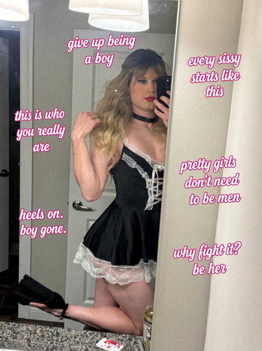stallionkim0's tweet photo. Masculinity: ERASED 

#sissy #crossdresser #wankchat https://t.co/DJEgykqT6e
