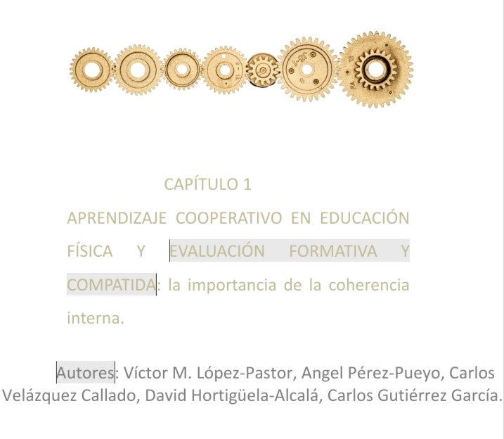 dhortiguela1's tweet photo. ¡Buen capítulo de libro se avecina con este equipo! ☺️
#aprendizajecooperativo 
#edufis 
#evaluaviónformativa https://t.co/c8JX1H6vbB