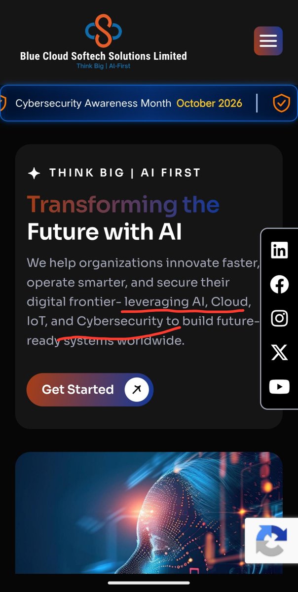 JayCee8762's tweet photo. #BLUECLOUDS -
A very very high risk #Microcap #pennystock still in early phase of development, which can surprise market in future if they can adopt #AI adequately.
It's into #cybersecurity business
Execution is key and watch quarterly results and guidance https://t.co/DWEQz4wLbk