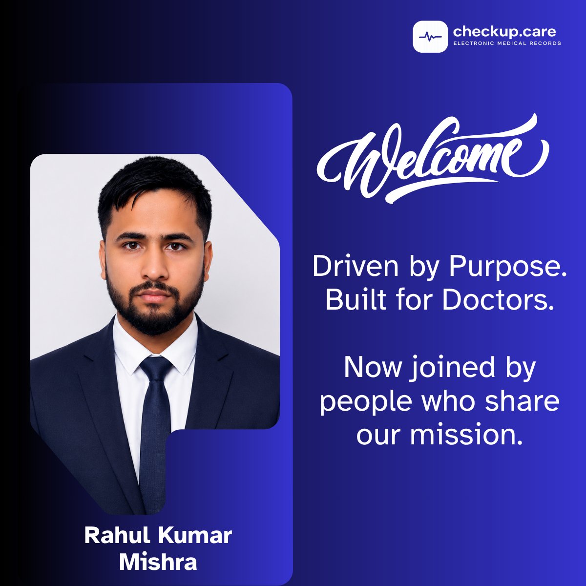 checkupcare's tweet photo. Welcome to the team, Rahul ๐
He joins as Business Development Manager-Sales, bringing over six years of experience in sales and customer success across B2B and B2C environments.
#Checkupcare #TeamCheckupcare #NewJoiner #CustomerSuccess #SaaS #HealthTech #WelcomeToTheTeam https://t.co/7m0X0HW75U