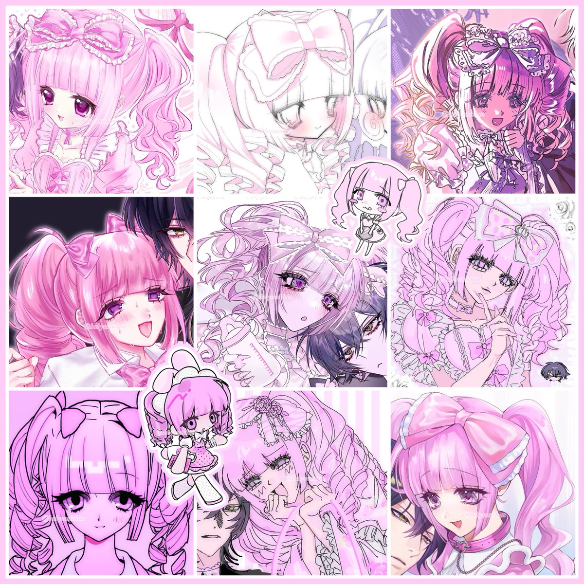 SNGUHROM's tweet photo. 🎀#OC🎀全て頂き物♡꒰ᐢ ㅠ ·̫ ㅠ ᐢ꒱
⚠︎夢絵相手映り込み注意 https://t.co/anejHtYBGG