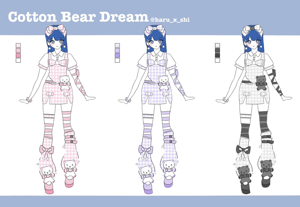 haru_x_shi's tweet photo. #프로세카 #하운드투스패턴의상디자인
여성용-Cotton Bear Dream https://t.co/wy8AP5o9mG