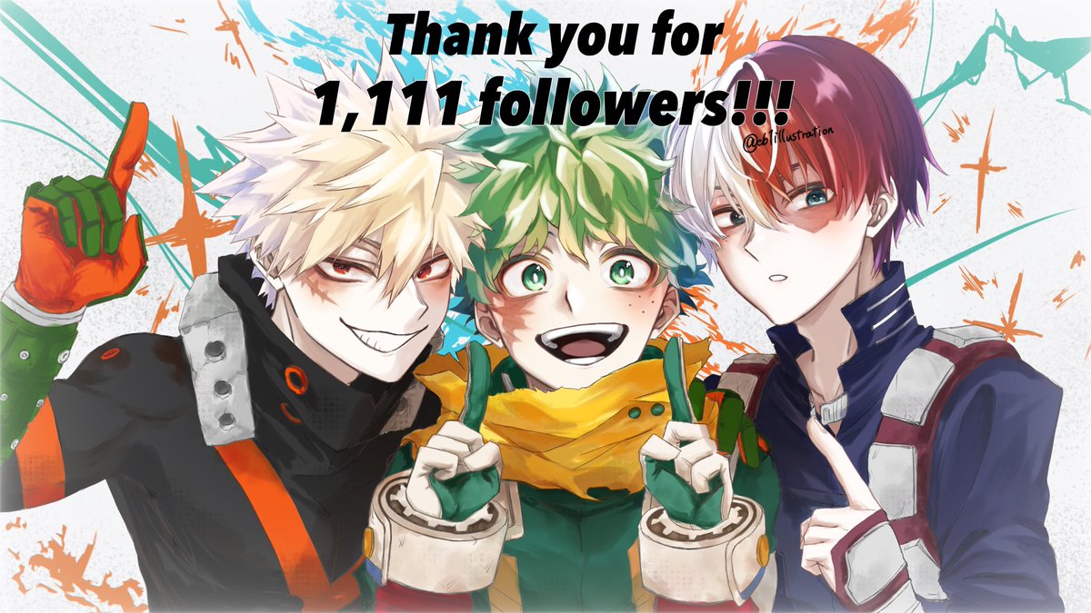 eb1illustration's tweet photo. フォロワー様1,111人ありがとうございます✨✨✨
#ヒロアカ #MHA https://t.co/llZAzHpiH5