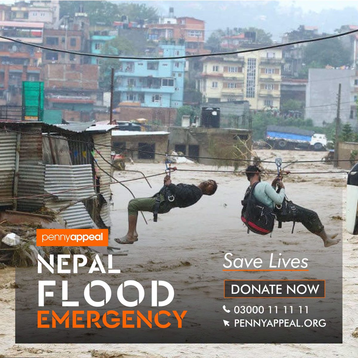 pennyappeal's tweet photo. More floods and landslides have left families across Nepal facing more uncertainty and urgent need.

💧 Access to clean water, food and essential supplies can make all the difference in the aftermath.

🤲 Penny Appeal is helping provide vital emergency support to communities affected.

🧡 Help us reach families in need. Donate today: https://t.co/aTIpog9piv