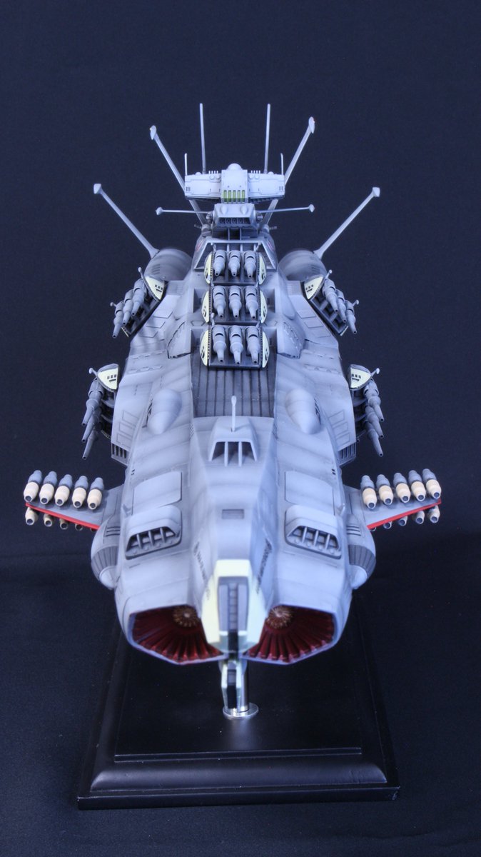my_edf's tweet photo. AAA-6 改アンドロメダ級『アマテラス』
SOY-YA!!さん製ガレージキットです
シャープなディテールも、波動砲口の曲線ラインも、林立するショックカノン群の迫力も申し分ないですね！！
撮り直して良かったです！！
本キットは12月のトレフェスオンラインでも再販されるとのことです！！
#宇宙戦艦ヤマト https://t.co/8Hgekm32ua