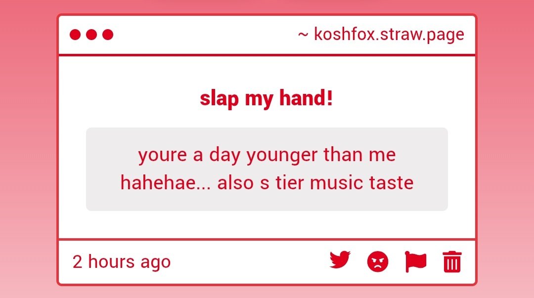 Koshfoxes's tweet photo. THE FIRST PERSON TO COMPLIMENT MY MUSIC TASTE!! 💖🔥🔥🔥 https://t.co/kcKecJskrV