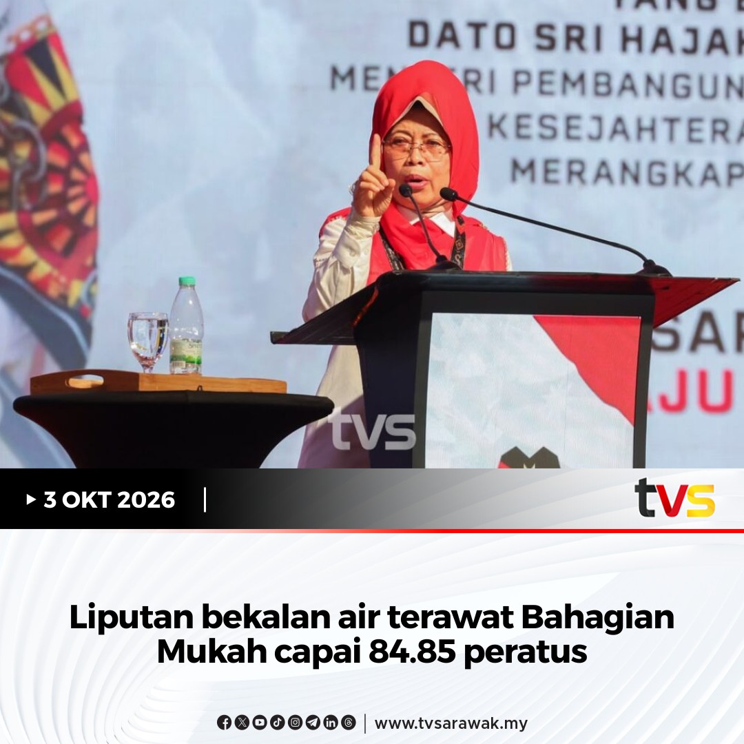 DetroitLadiIndi's tweet photo. Liputan bekalan air terawat di Bahagian Mukah mencecah 84.85% setakat Ogos lalu, dengan Sarawak mempergiat projek bagi memperluas akses penduduk luar bandar kepada air bersih.

#Sarawak #Mukah #BekalanAir #FatimahAbdullah #PembangunanLuarBandar https://t.co/eYrNFPQiAI