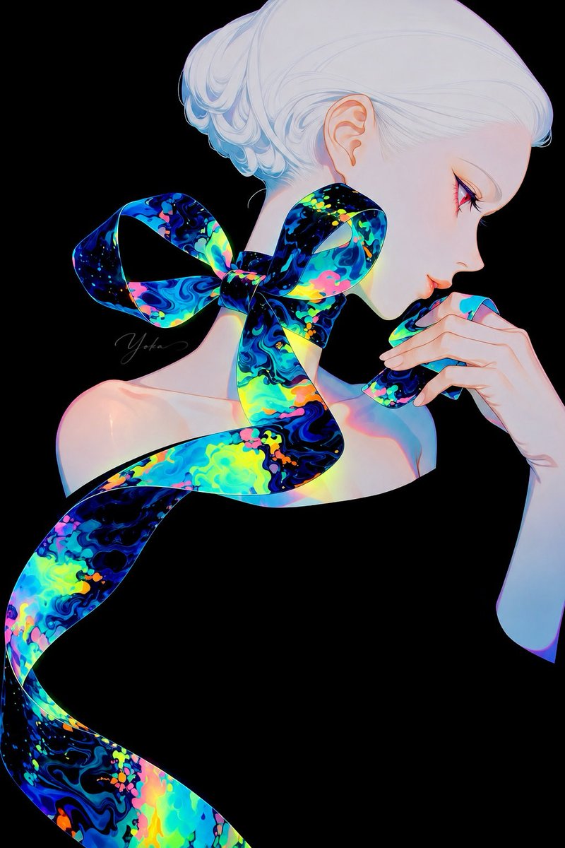 yokaAIart's tweet photo. ◊ Liquid Ribbon https://t.co/gnOIDnt8DQ