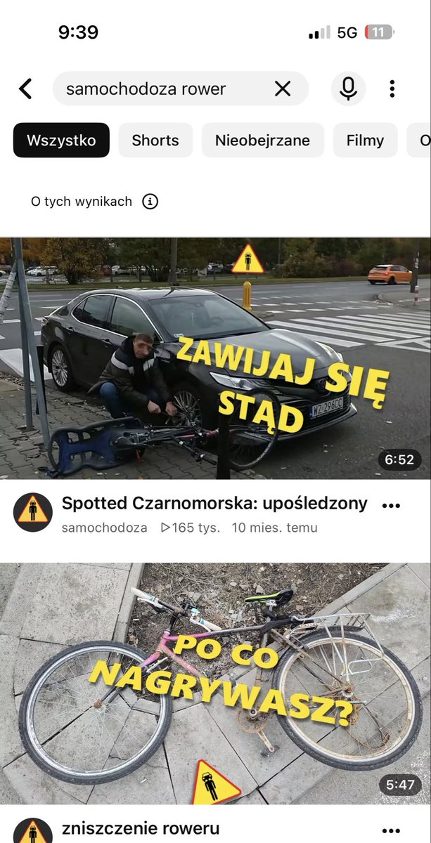oskarkorgul's tweet photo. @jahckal @PeJot79 @KonfituraWAkcji Najwidoczniej według algorytmu yt nie jestem takim młotem na rowerzystów jak ty Maksymku! Ale dziękuję za szybką odpowiedź! https://t.co/6JLVi5x5vI