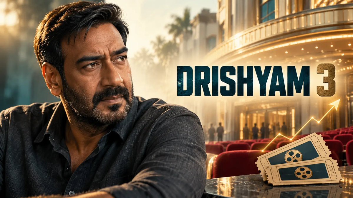 KuberaNow17430's tweet photo. સસ્પેન્સ થ્રિલર Drishyam 3એ Box Office પર કરી ધમાકેદાર કમાણી!

#AjayDevgn #OpeningDayCollection #Bollywood #AbhishekPathak #Sacnilk #Drishyam #BoxOfficeCollection #Entertainment #FilmCollection

https://t.co/y0Mff9Nxjn https://t.co/V8o8oyyw2t