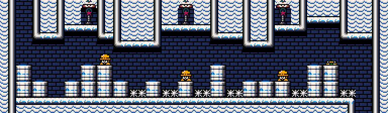 Trianull's tweet photo. @_OMFire_ I decided on the lack of spike invincibility because of this section mainly, it just didn't have the same tension if you could just walk off getting hit by the snowflakes during a jump. https://t.co/kqZRVylEwr