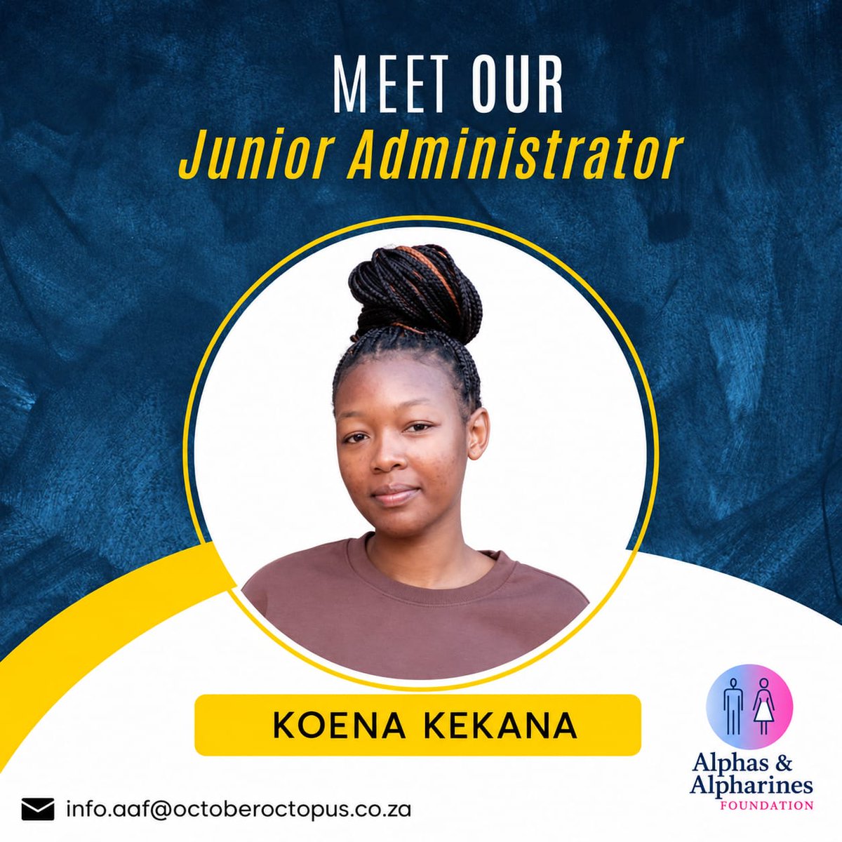 Chrissy43175254's tweet photo. Please help us welcome Koena Kekana, who joins the Alphas & Alpharines Foundation as our Junior Administrator. π
#MeetOurTeam #AAFTeam #JuniorAdministrator #YouthDevelopment #EducationAccess #CommunityImpact #OneTeamOneDream https://t.co/v78SwzPkjd