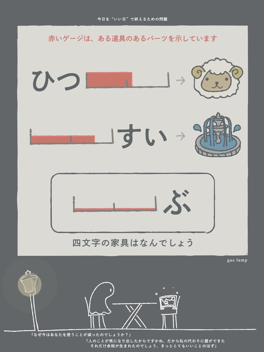 nazonodesigner's tweet photo. まだ眠れない人のために問題を作りました https://t.co/qwGdiOsyXo