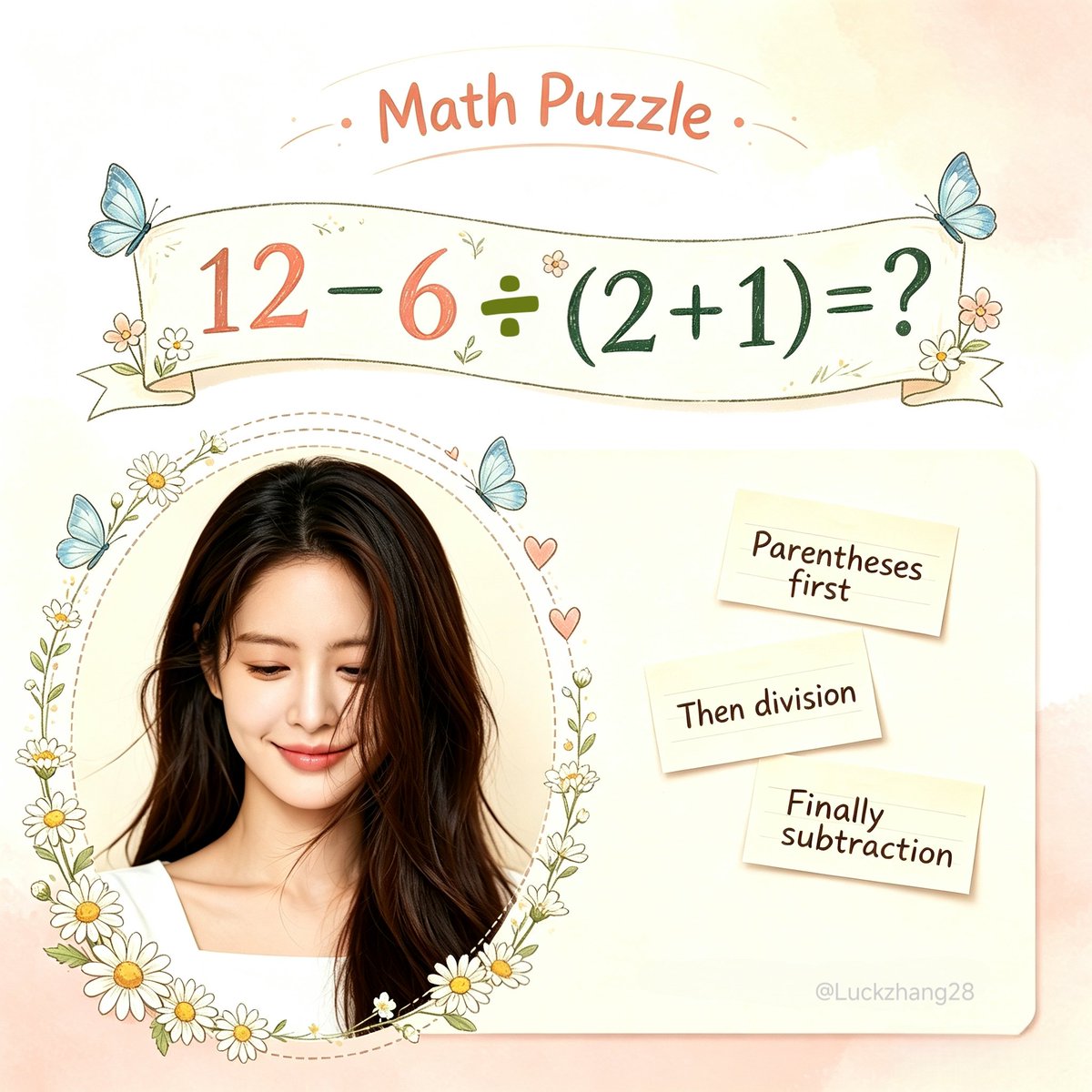 luckzhang28's tweet photo. Think you have what it takes to solve this? Prove it 🔥
#MathChallenge  #BrainTeaser #MathQuiz https://t.co/i3EcJPUbWQ