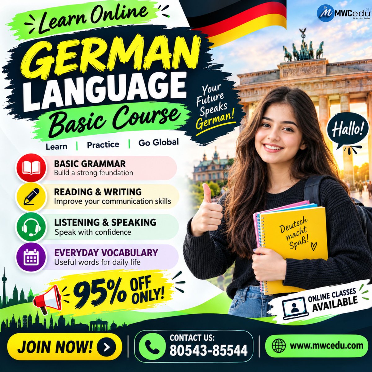 cedu_mw's tweet photo. Learn German. Open Global Opportunities! 📷📷
Thinking about studying, working, or building your career in Germany?
📷 Call for more information: 080543-85544
#LearnGerman #GermanLanguage #GermanCourse #studyingermany #GermanLanguageCourseOnline #mwcedu https://t.co/JdPa1dn3vM