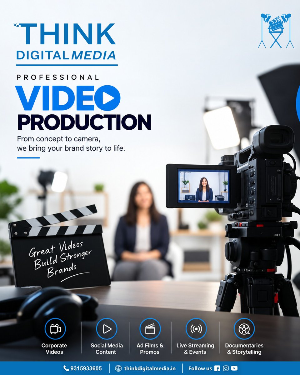 thinkdigitalmed's tweet photo. Your story deserves more than just a frame.
We turn ideas into visuals that connect, engage &amp; build stronger brands.

#VideoProduction #BrandStorytelling #VideoMarketing #CreativeContent https://t.co/8yaQDSE8K8