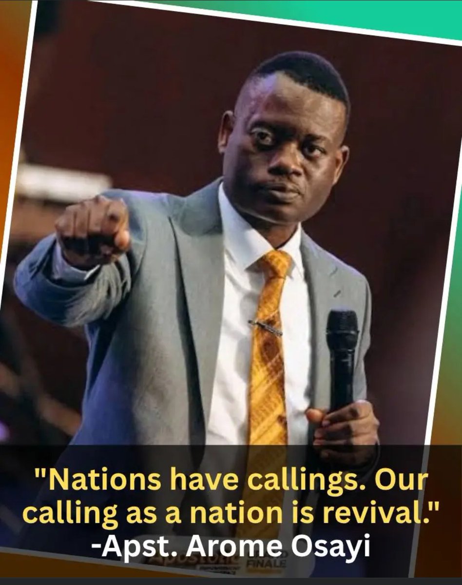 OladepoVictor4's tweet photo. Not only did he run away from the country God called him to revive as an apostle, he even dumped the identity of that country too.

How is he supposed to carry out his assignment as an apostle if he's no longer in the country, and doesn't even identify as someone who belongs there?😂