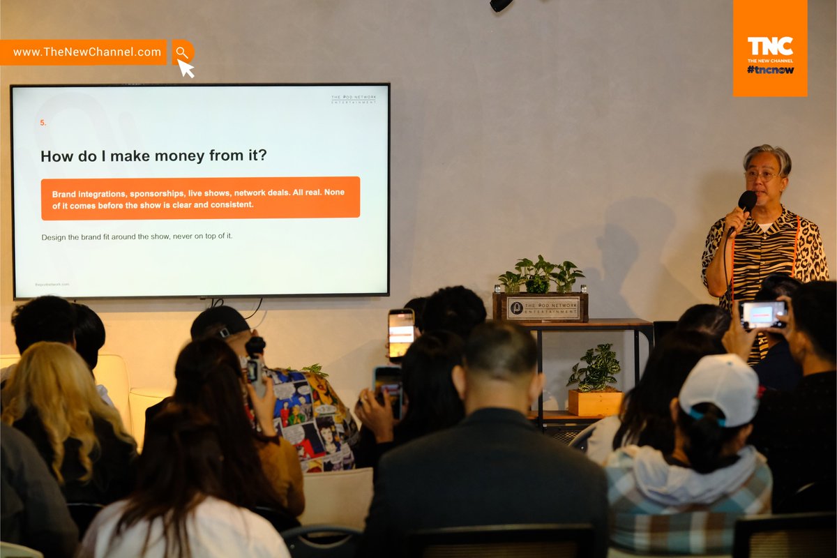 tnc_now's tweet photo. Creators explored podcasting at The Pod Network in Mandaluyong through the Podcast in Action session. π§π
πΈ Hereβs another look at the highlights with CICP!
#CreatorWeek2026 #CICP #ThePodNetwork #PodcastInAction #onTNC #TNCNow https://t.co/7KxR23qsfS