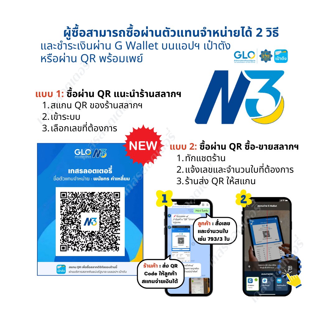panatstore's tweet photo. 🎉 ลุ้นโชคง่าย ๆ 
สลากสามหลัก N3
แค่ 20 บาท ก็ลุ้นได้ถึง 4 รางวัล

✅️ ทักมาสั่งเลข (@ Line )
✅️ สแกน QR ร้านผ่านแอปเป๋าตัง 
ก็เข้าซื้อได้ทันที

#สลากกินแบ่งรัฐบาล #สลากดิจิทัล #สลากL6 #สลากN3 #หวยรัฐบาลไทย #ตรวจหวย #ลอตเตอรี่ https://t.co/VCbf3FAjQo