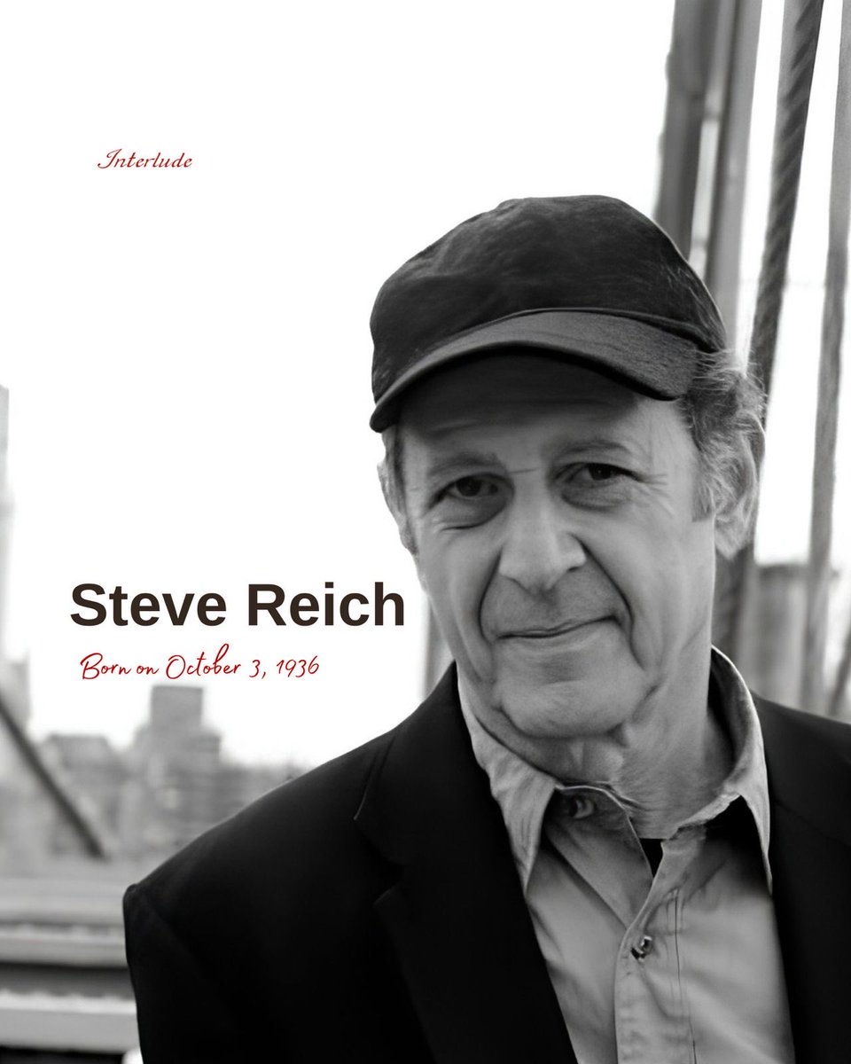 interludeHK's tweet photo. What makes Steve Reich’s music so hypnotic? 🎶
https://t.co/frIrp97KT5 
Swipe to listen to the piece and discover more! 🎧➡️
#SteveReich #Minimalism #ClassicalMusic https://t.co/11ZEFPfJ9E