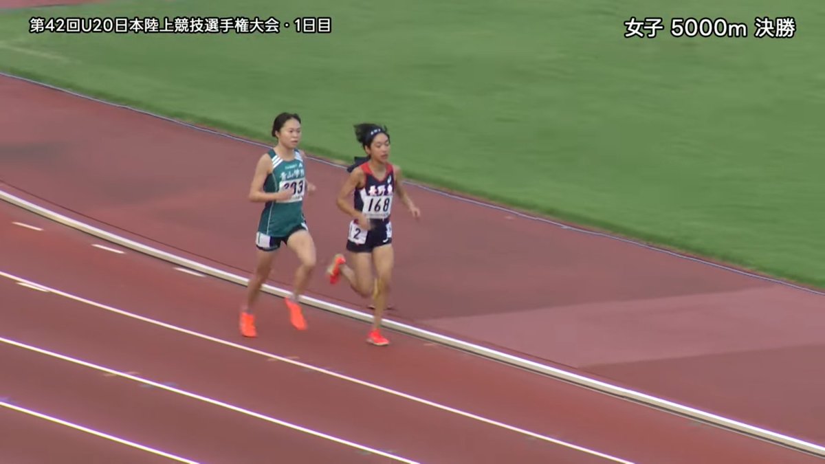 TzdaTomatz's tweet photo. #U20日本選手権
#シュブルチェック・アンナ���が3000mSCに出てないなあと思ったら5000mに出てた。長距離に転向か？しかし精彩のない走りで11人中9位
レースは終始2番手に付けていた #池野絵莉 がラスト1周で飛び出し優勝
ずっと先頭を走っていた #本田結彩（長野東高）も見事 https://t.co/6l9Pps8mMS