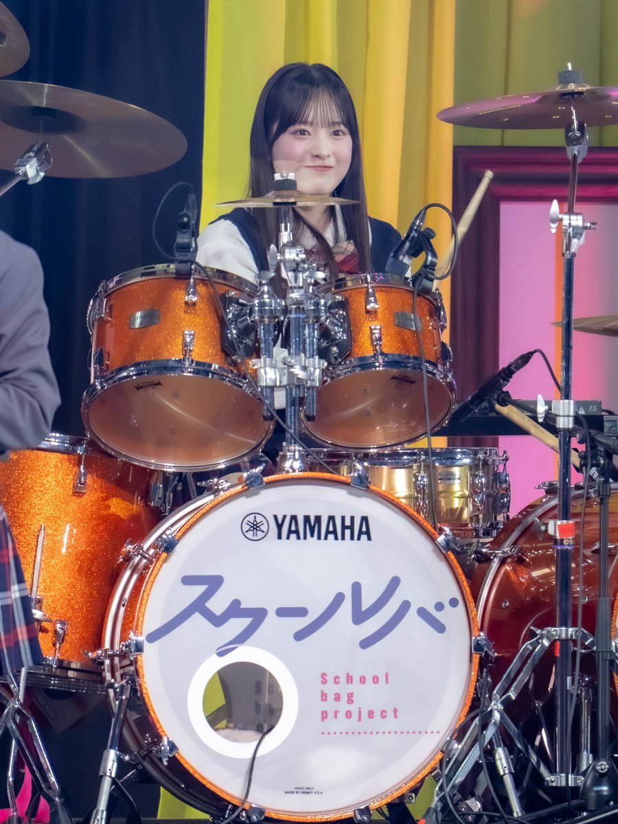 Saki_kondo0223's tweet photo. スクールバッグ計画のドラム担当です🥁 https://t.co/AZIuDMqnPj