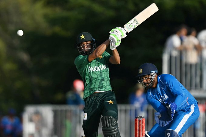 Hasan Nawaz putting up a show against Pakistan