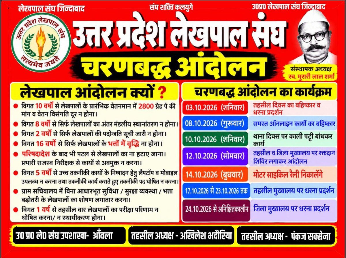 akhilbhadauria8's tweet photo. #लेखपाल_की_मांग https://t.co/XO9wV3cDkW
