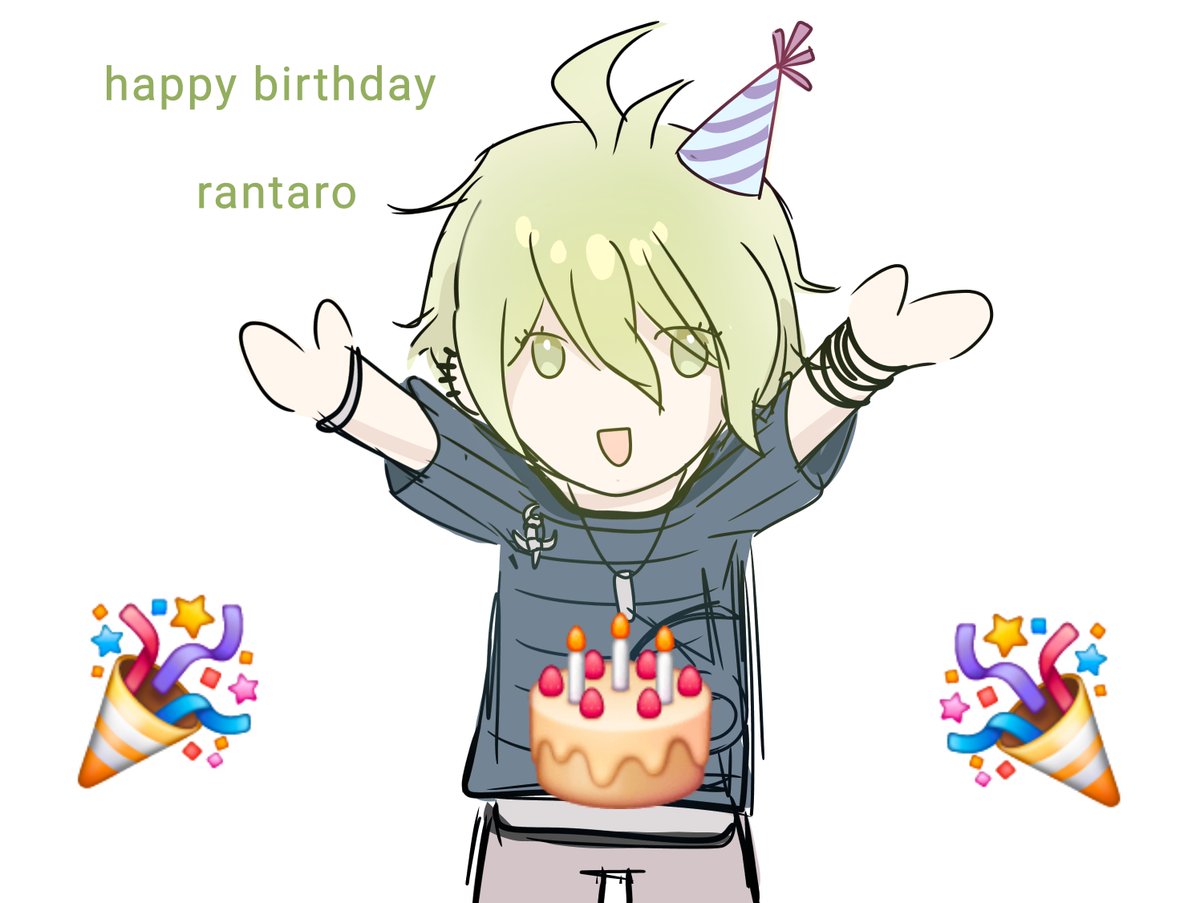 jinxsuu_u's tweet photo. i was gona draw rantaro birthday art but i had no motivation so i made this https://t.co/0MI1nZucHq