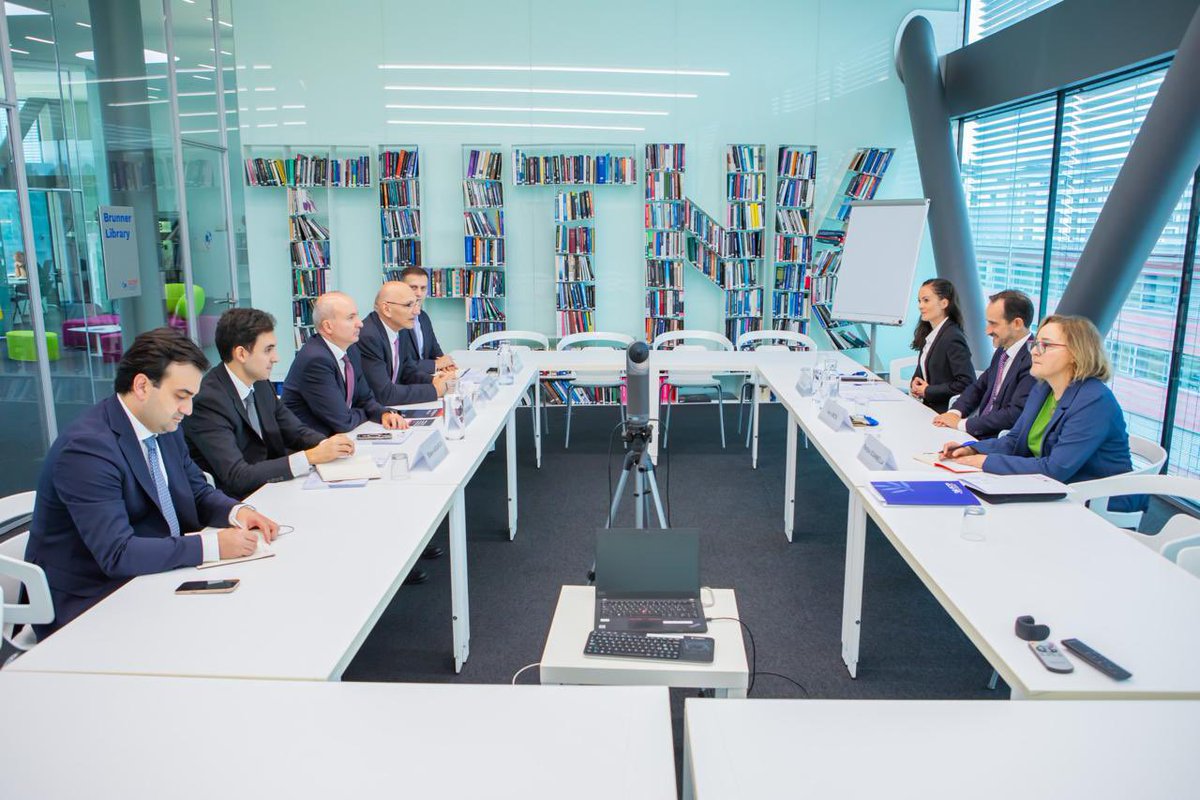 AzEmbBern's tweet photo. During his working visit to 🇨🇭 Special Representative of 🇦🇿 President for Special Assignments Elchin Amirbayov held meetings with Swiss FDFA State Secretary Alexandre Fasel, National Security Adviser Gabriel Lüchinger, Head of international relations at the Swiss Parliament Claudio Fischer, and leadership of the Geneva Centre for Security Policy (GCSP). 
Discussions focused on opportunities to further deepen 🇦🇿🇨🇭 political, economic and humanitarian cooperation, as well as to intensify interparliamentary contacts.
Particular attention was paid to Azerbaijan’s peace agenda, current state and prospects of 🇦🇿-🇦🇲 normalization process,  role of regional connectivity, including Zangezur Corridor with its integral component TRIPP project, in strengthening regional cooperation and contributing to durability of peace. Sides also explored opportunities for interaction in the fields of international security, cybersecurity and humanitarian mine action.
During the visit, Elchin Amirbayov was interviewed by Die Weltwoche.