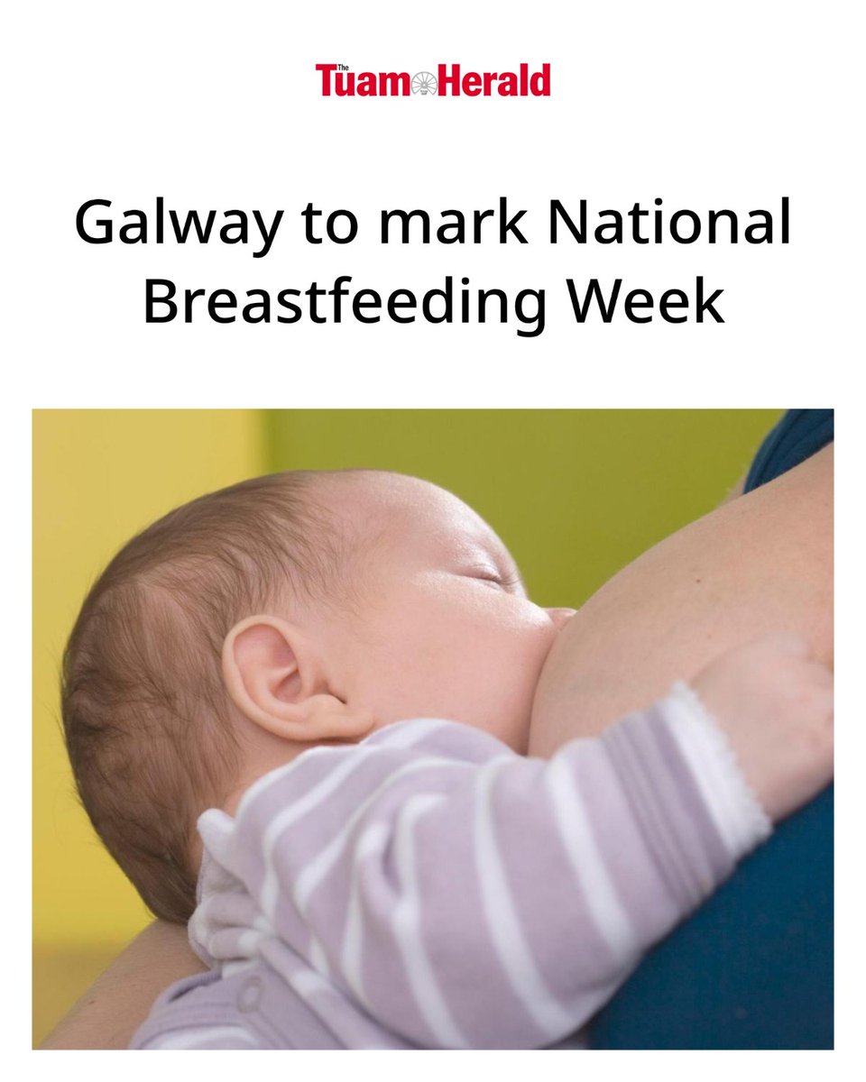 TuamHerald's tweet photo. Several training and information events in Galway are marking National Breastfeeding Week to highlight support for babies and families.
#Breastfeeding #BreastMilk #Galway #Health #HSE https://t.co/eQ2Dlmcyrb