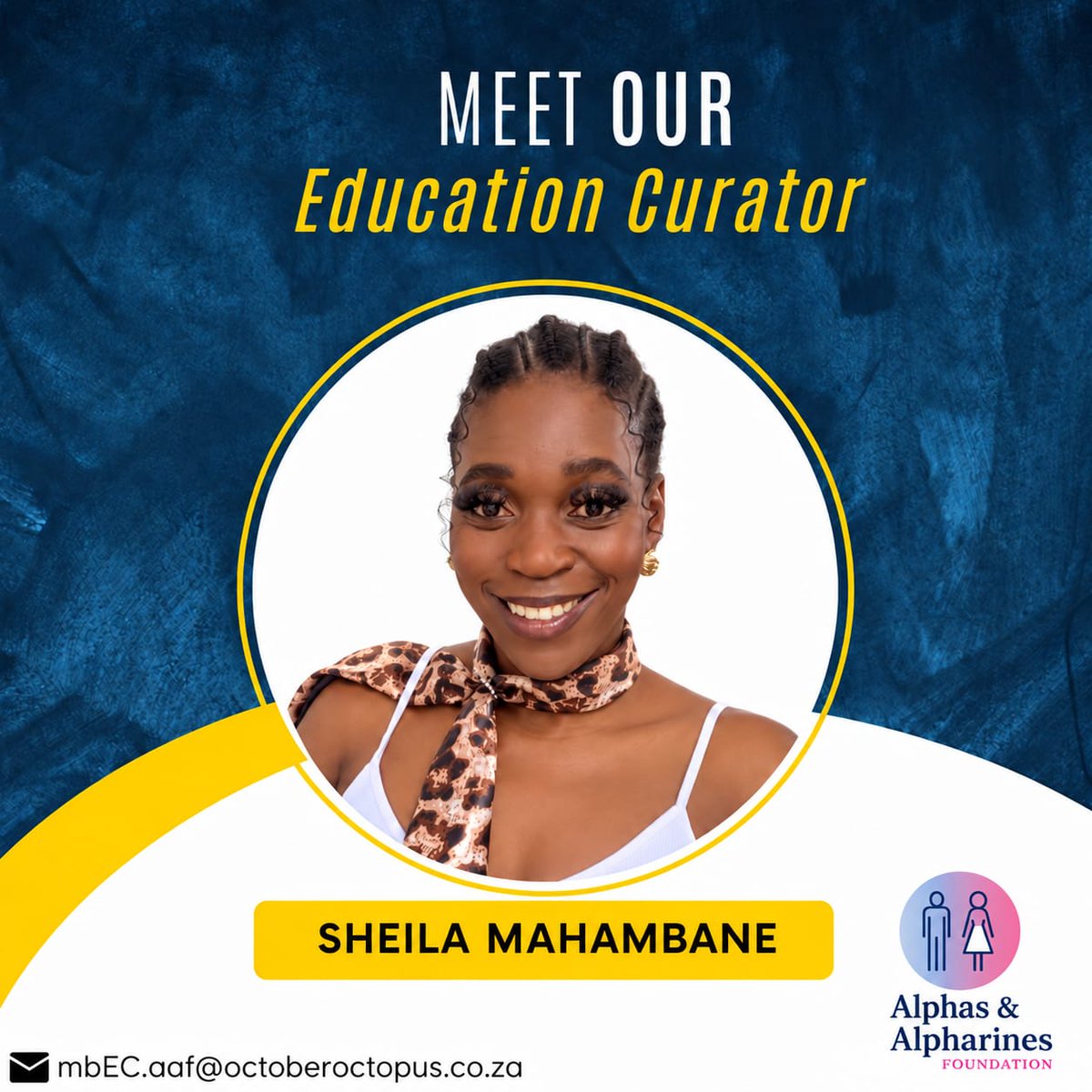 Chrissy43175254's tweet photo. Please help us warmly welcome Sheila Mahambane, who joins the Alphas & Alpharines Foundation team as our Education Curator. π
Welcome to AAF, Sheila! ππ
#MeetOurTeam #AAFTeam #EducationCurator #EducationAccess #YouthDevelopment #STEMOutreach #OneTeamOneDream https://t.co/VL6FcoEyFZ
