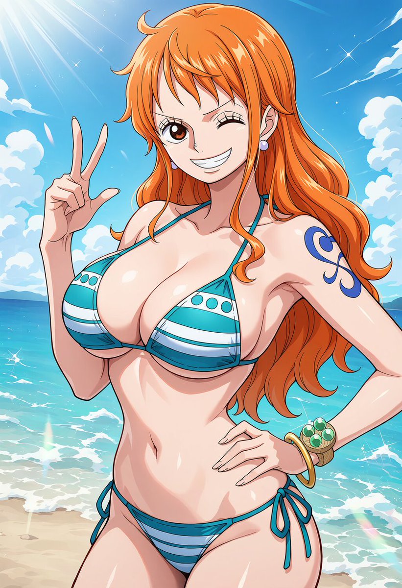 runo_ss's tweet photo. おはよ！
今日は海、付き合ってくれるわよね？

ナミ / Nami
#ワンピース
#onepiece
SFW illustration, No nudity, no suggestive intent. https://t.co/X2EUCuV8jg