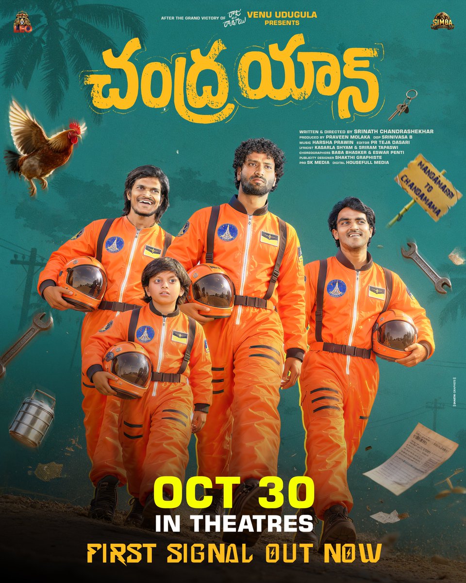 Simbascreenoffl's tweet photo. SIGNAL RECEIVED. MISSION ACTIVATED. 🚀📡

The #Chandrayan First Signal is officially OUT NOW : https://t.co/o3tcfBfzyJ

Four scientists. One crazy mission. And a journey that���s about to get wild🚀😂
IN THEATRES OCTOBER 30TH

@venuudugulafilm presents https://t.co/F5ldot9g9K