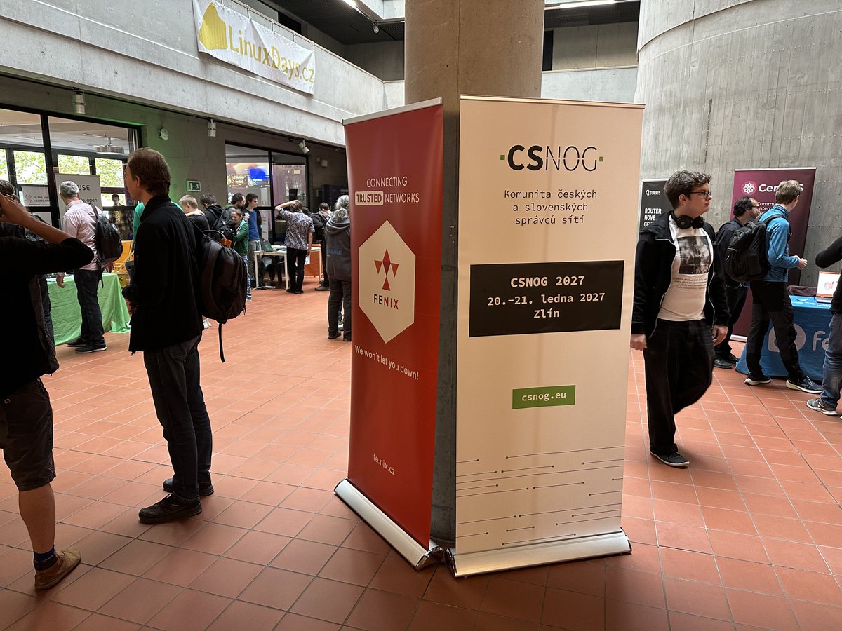 CZ_NIC's tweet photo. #LinuxDays2026 můžou začít, protože my jsme připraveni :). #Turris_cz #knihy #kava #stanek #hrdypartner #LinuxDays https://t.co/l18IOotEzh