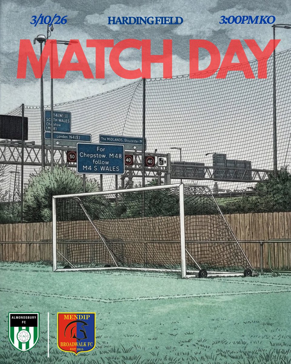 mendipmatchday's tweet photo. MATCH DAY 🏟️

Today we travel to Almondsbury as we face @Almondsbury_FC in the Jewson Western League Division 1 🔴🔵

VS @Almondsbury_FC 
📆 Saturday 3rd October 
🏆@Jewson @_WesternLeague_ 
⏰ 3:00PM KO
🏟️ Gloucester Road, Almondsbury, BS32 4AF https://t.co/Ofmb3OO2WG