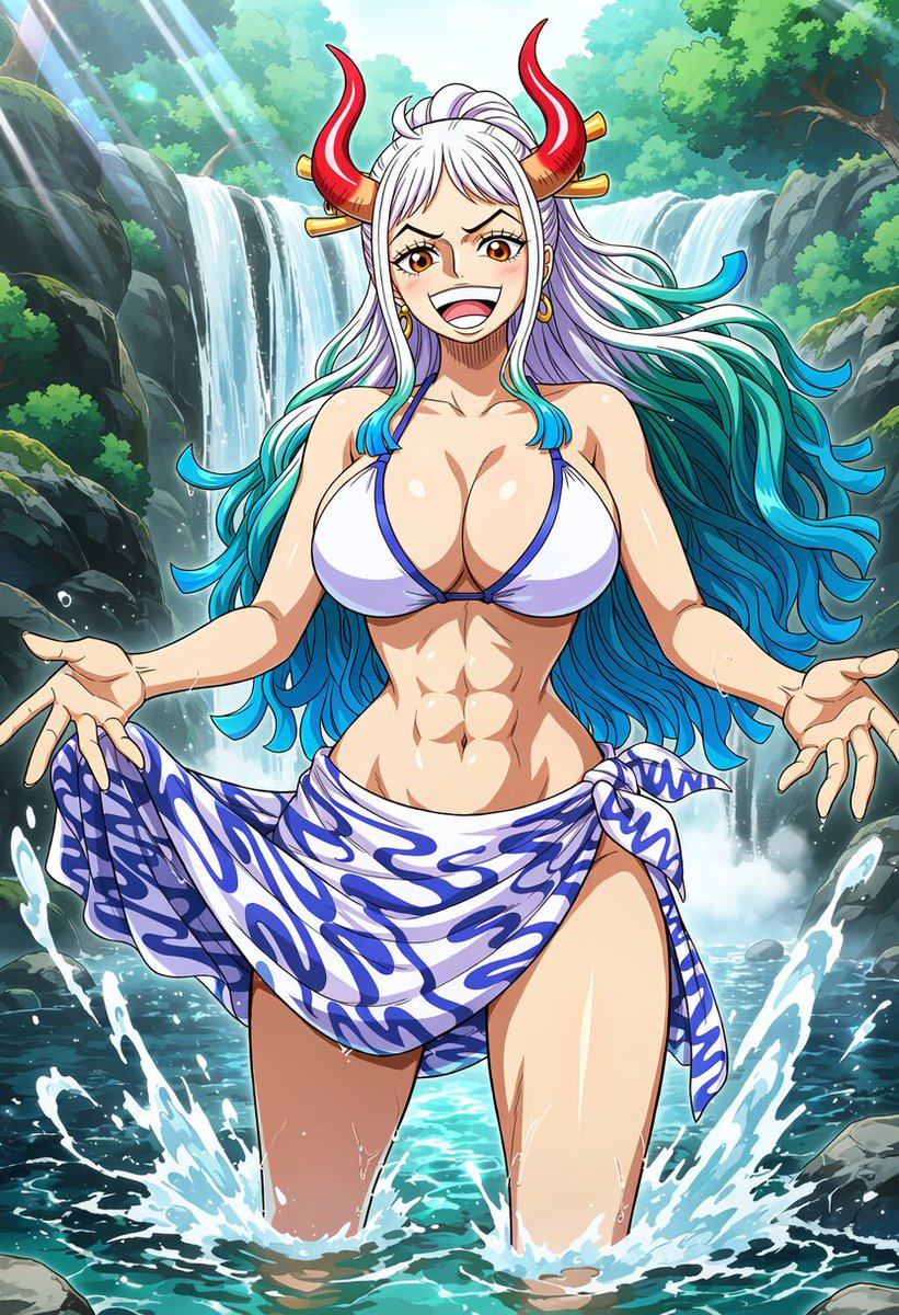 runo_ss's tweet photo. 冷たくて気持ちいいぞ！
キミも入らないか？

ヤマト / Yamato
#ワンピース
#onepiece
SFW illustration, No nudity, no suggestive intent. https://t.co/mJ5za596UG