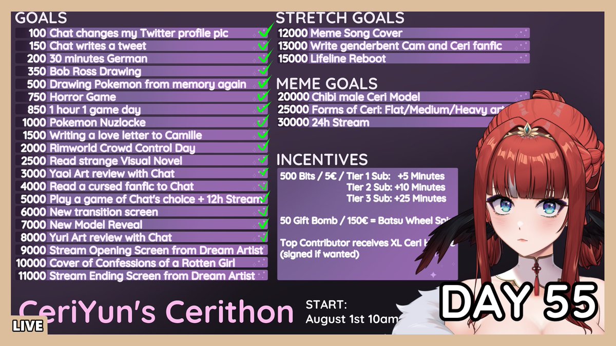 CeriYun_'s tweet photo. LIVE now with Day 55!! Not forgetting it this time
Let's hang out alll day

Join me down below!! 👇👇👇 https://t.co/fXoMKZ9vga