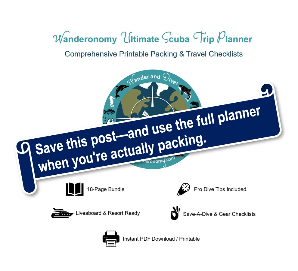 wanderonomy's tweet photo. 7 things to check BEFORE your scuba trip
Passport expiration
Dive certification, insurance, operator confirmation
Equipment reqs
Travel adapters/chargers
Emergency/contact info https://t.co/tf6pO8nFFs