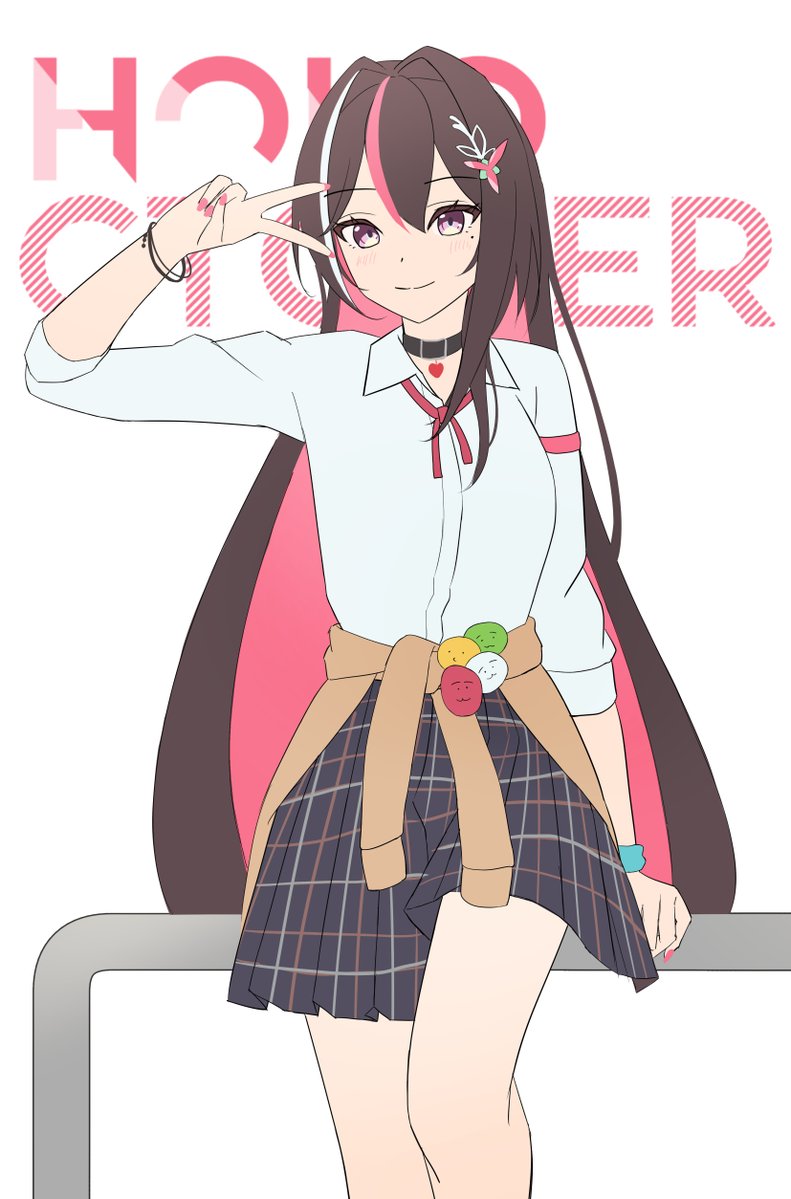 setsulena's tweet photo. Day 2 - school uniform
#holoctober #AZKiART https://t.co/DuEc9BqidG