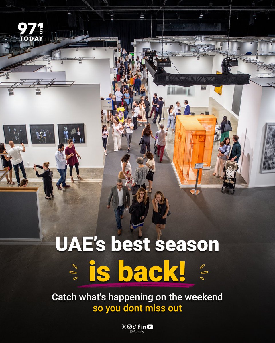 971TODAYen's tweet photo. Dubai is looking very busy this weekend! Here are list of things happening so you don't miss out!
#971TODAY #dubaiactivities #uaeupdates https://t.co/iiAKeSVsRG