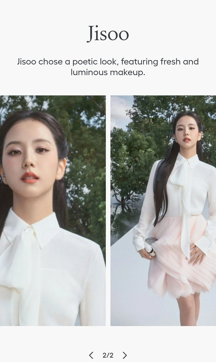 Dana_xxll's tweet photo. Jisoo is featured on Dior’s official website with a beauty look highlighting her fresh, elegant and delicate style.

🔗 https://t.co/p0IFSyLief…

HUMAN DIOR JISOO AT PFIW
#JISOOxDiorSummer27 #Jisoo @Dior https://t.co/eVD55t1ou8