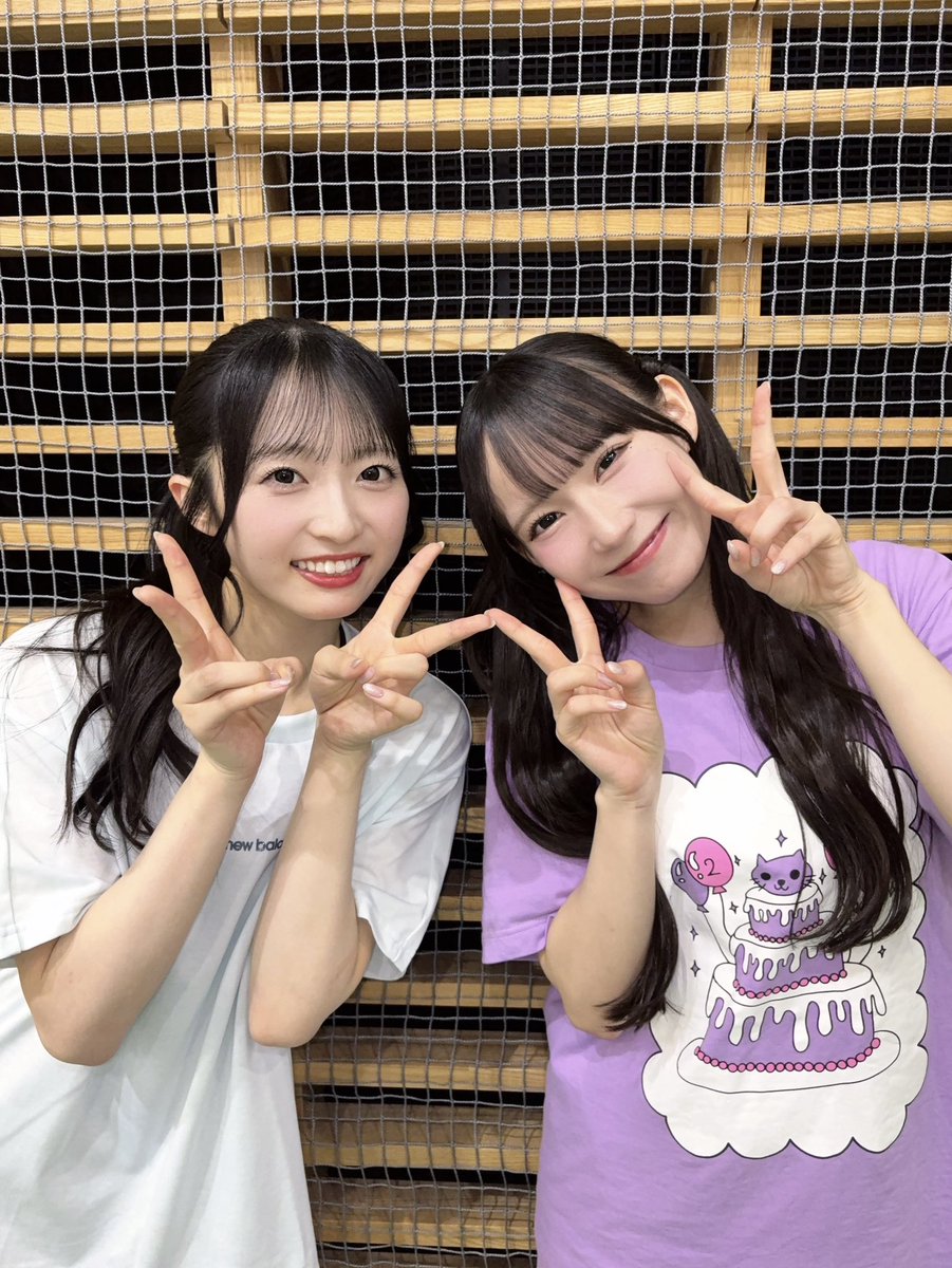 omura_anzu_'s tweet photo. ゆなちゃん♡仲良くなれて嬉しい♡
#SASUKEアイドル予選会 
#AKB48 #SKE48 https://t.co/YEQMPffaXa